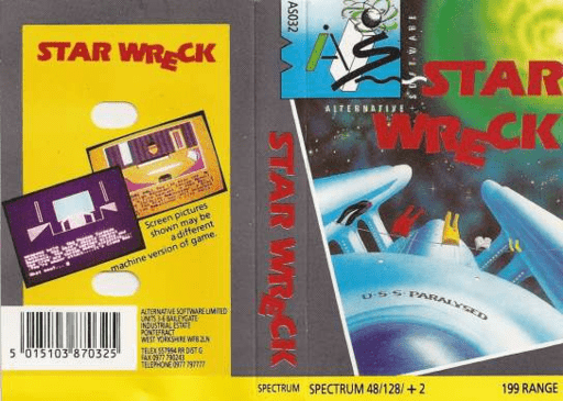 Star Wreck box art for ZX Spectrum